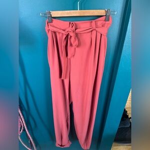 Free Press Vibrant Terracotta cropped pants